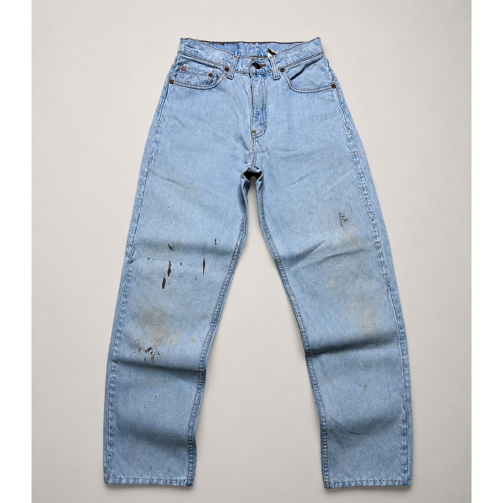Vintage Levi's 17560 Tapered Mom Jeans Talla 5M Made In USA 90s Light Wash